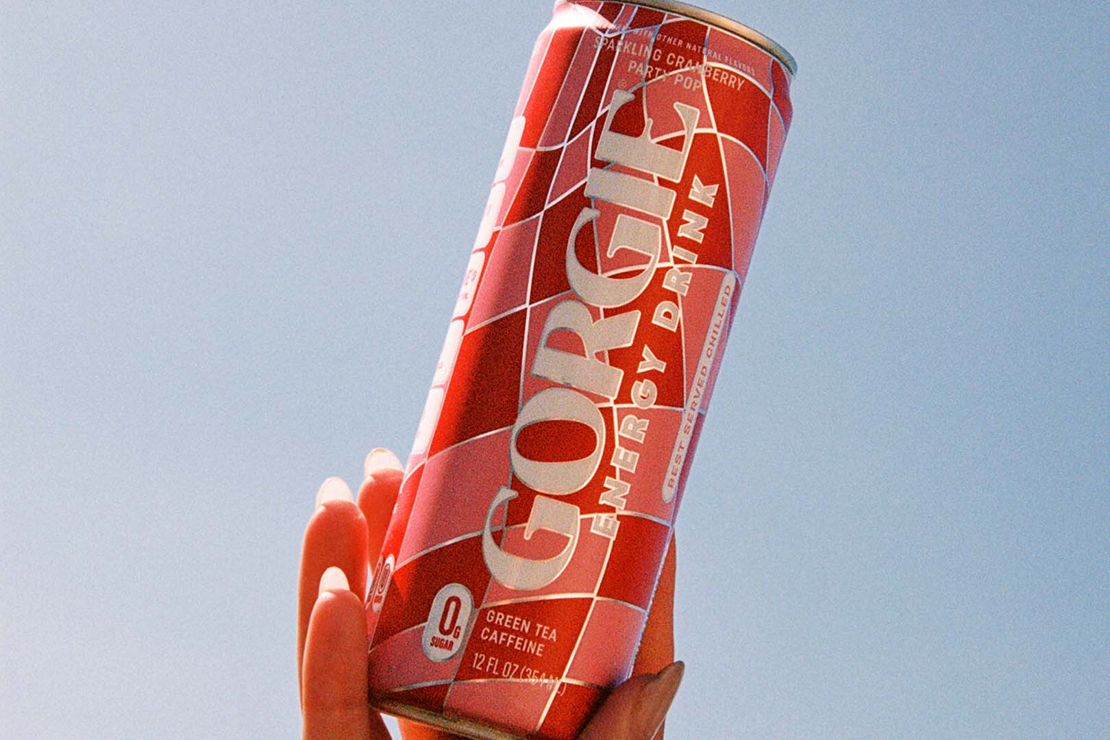 Cranberry Party Pop Gorgie Energy Drink