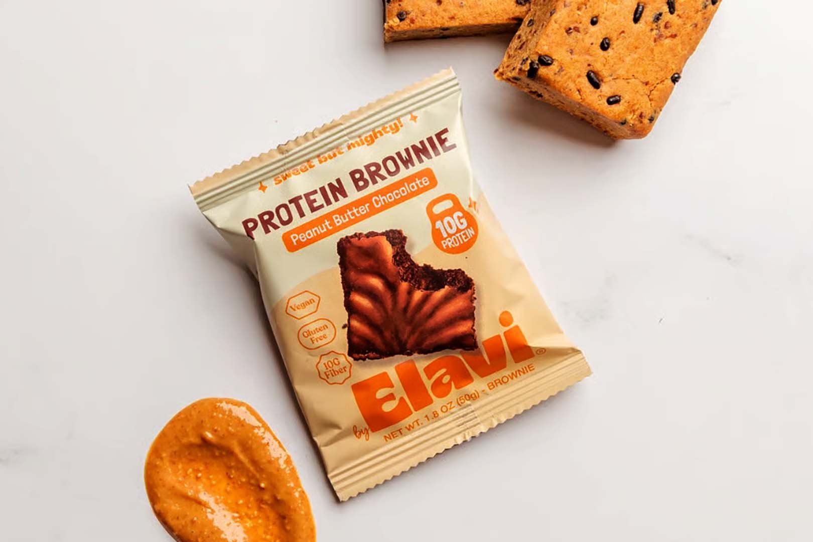 Peanut Butter Chocolate Elavi Protein Brownie
