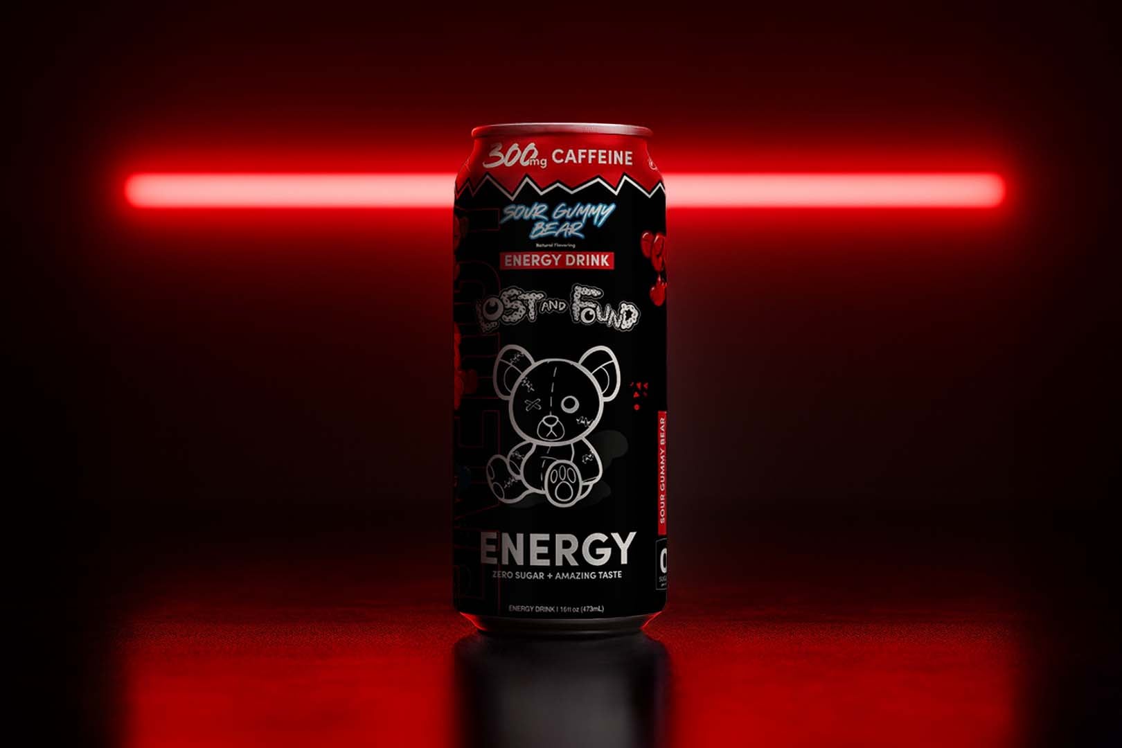 Sour Gummy Bear Lost Found Energy Drink